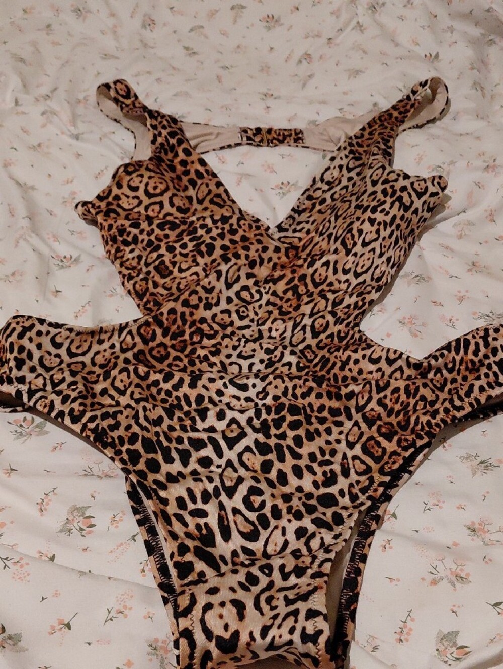 Victoria's Secret Leopard Print One-Piece Swimsuit - Brown/Tan - Picture 4 of 5